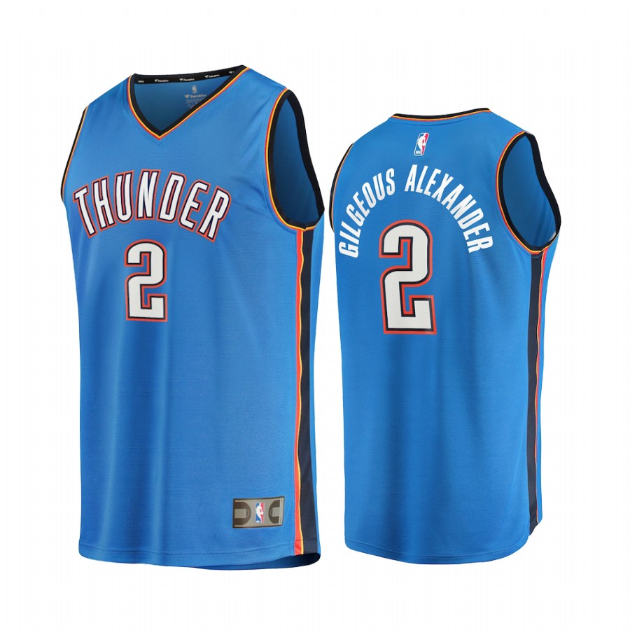 Oklahoma City Thunder #2 Shai Gilgeous-Alexander Jersey 2021 White Icon Edition