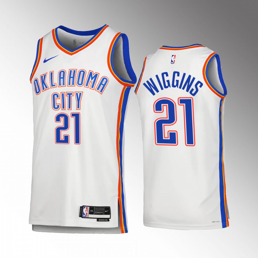 Oklahoma City Thunder Aaron Wiggins 2022-23 Association Edition White #21 Jersey