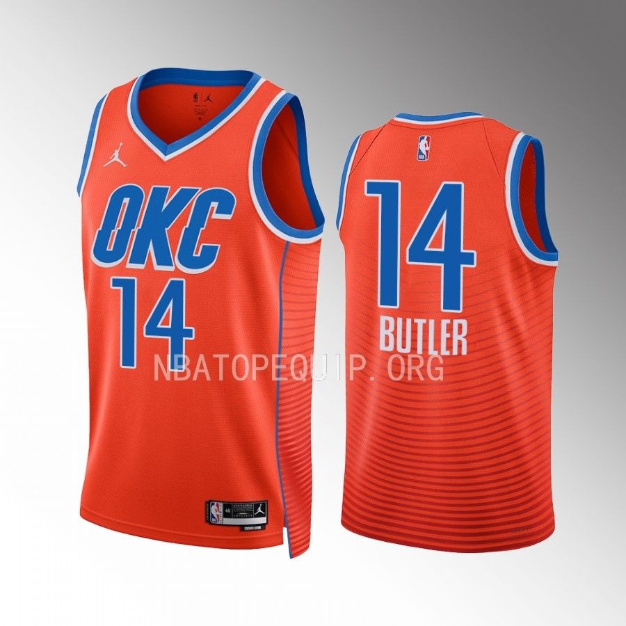 Oklahoma City Thunder Jared Butler 2022-23 Statement Edition Orange #14 Jersey Swingman