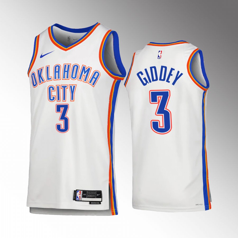 Oklahoma City Thunder Josh Giddey 2022-23 Association Edition White #3 Jersey