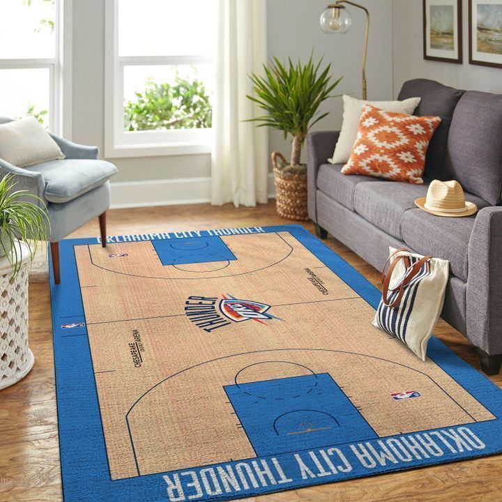 Oklahoma City Thunder Living Room Area Rectangle Rug