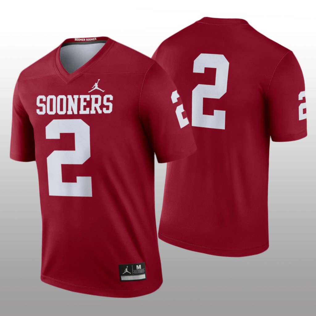 Oklahoma Sooners #2 Legend Legend Crimson Jersey
