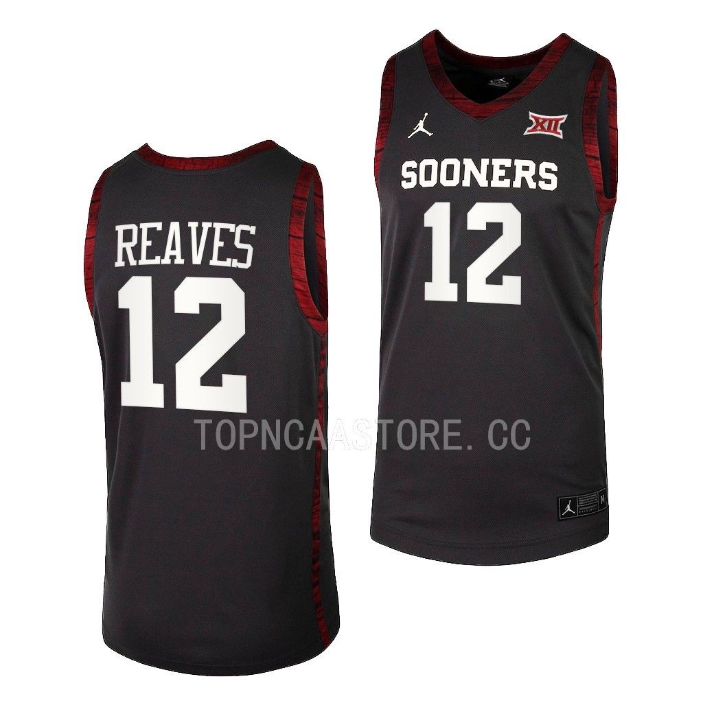 Oklahoma Sooners Austin Reaves Alumni uniform Anthracite #12 Jersey