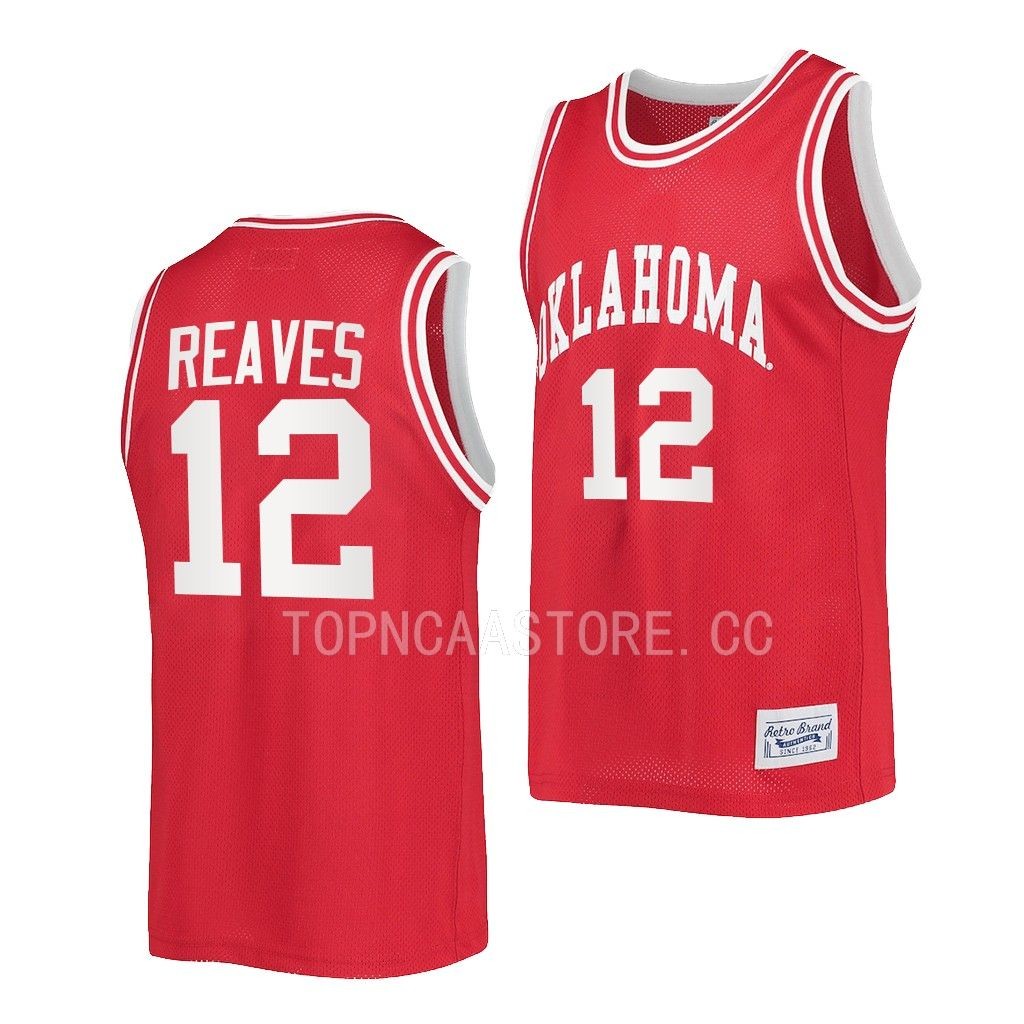 Oklahoma Sooners Austin Reaves Crimson #12 Retro Jersey Alumni