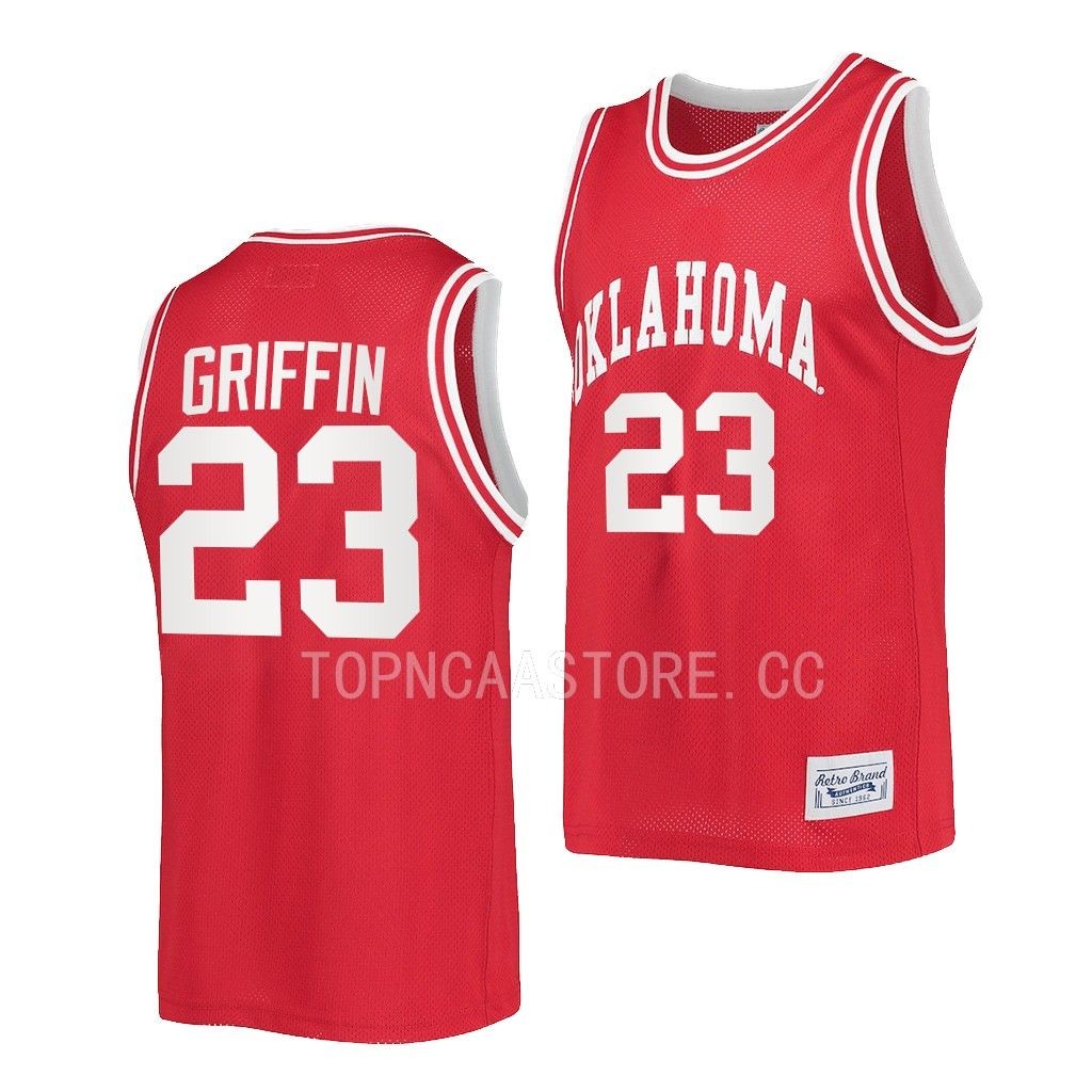 Oklahoma Sooners Blake Griffin Crimson #23 Retro Jersey Alumni