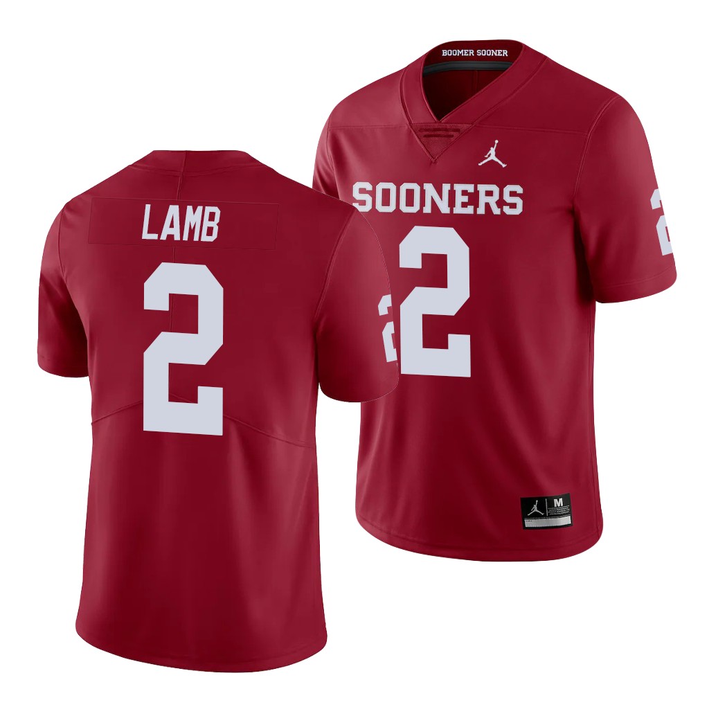 Oklahoma Sooners CeeDee Lamb 2 Crimson Limited Team Jersey Men's