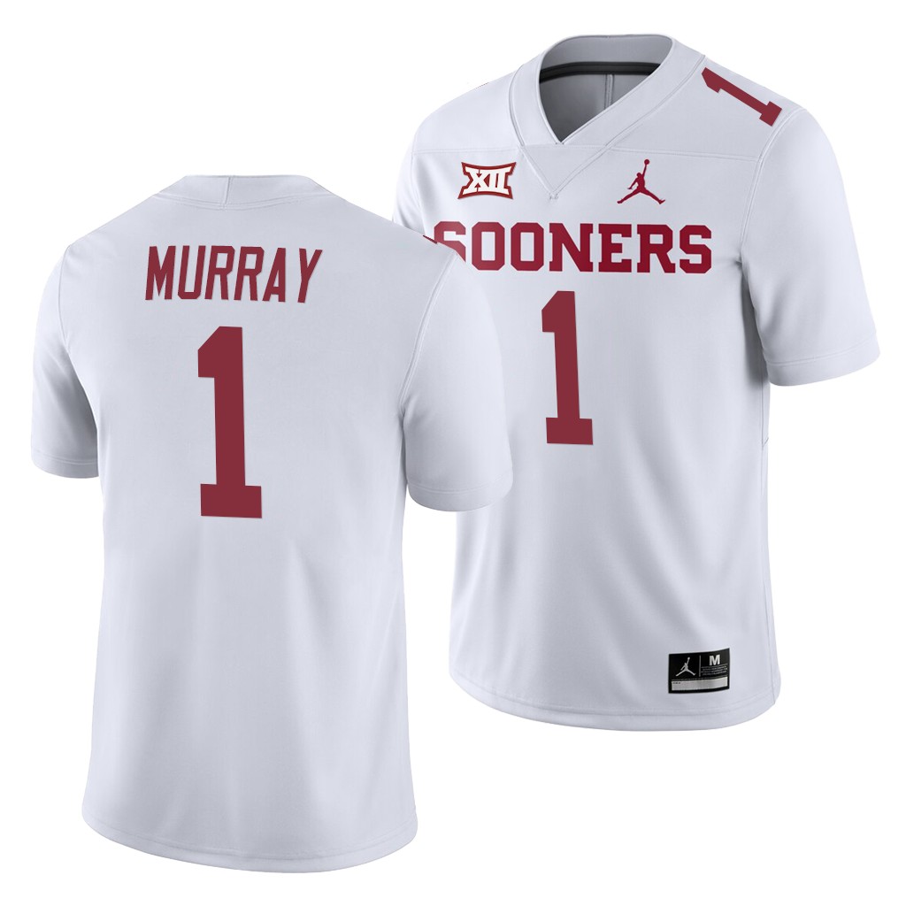 Oklahoma Sooners Kyler Murray White College Away Game Jersey