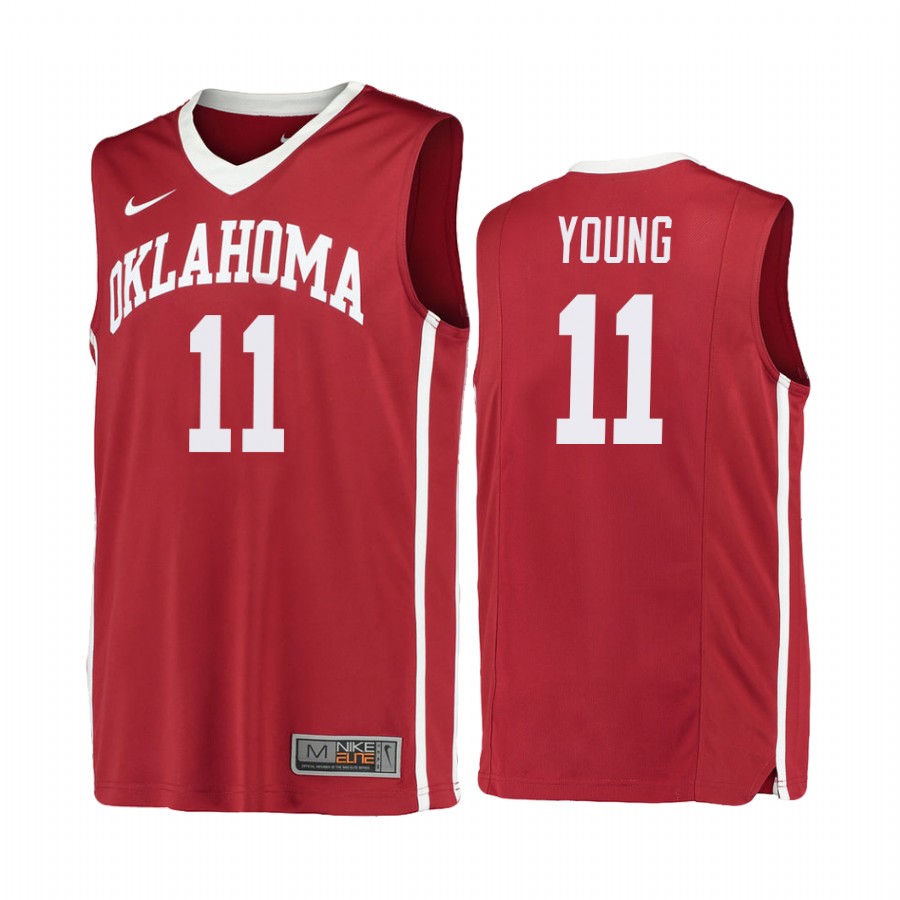 Oklahoma Sooners Trae Young Red College Jersey