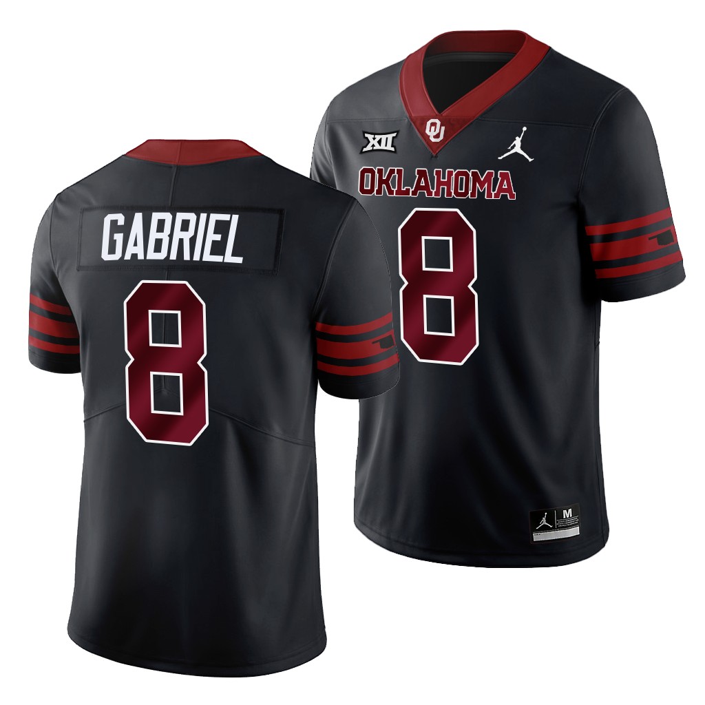 Oklahoma Sooners Unity Dillon Gabriel #8 Anthracite Men's Alternate Jersey