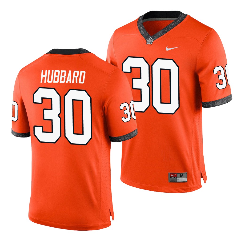 Oklahoma State Cowboys Chuba Hubbard Orange College Men's Game Jersey