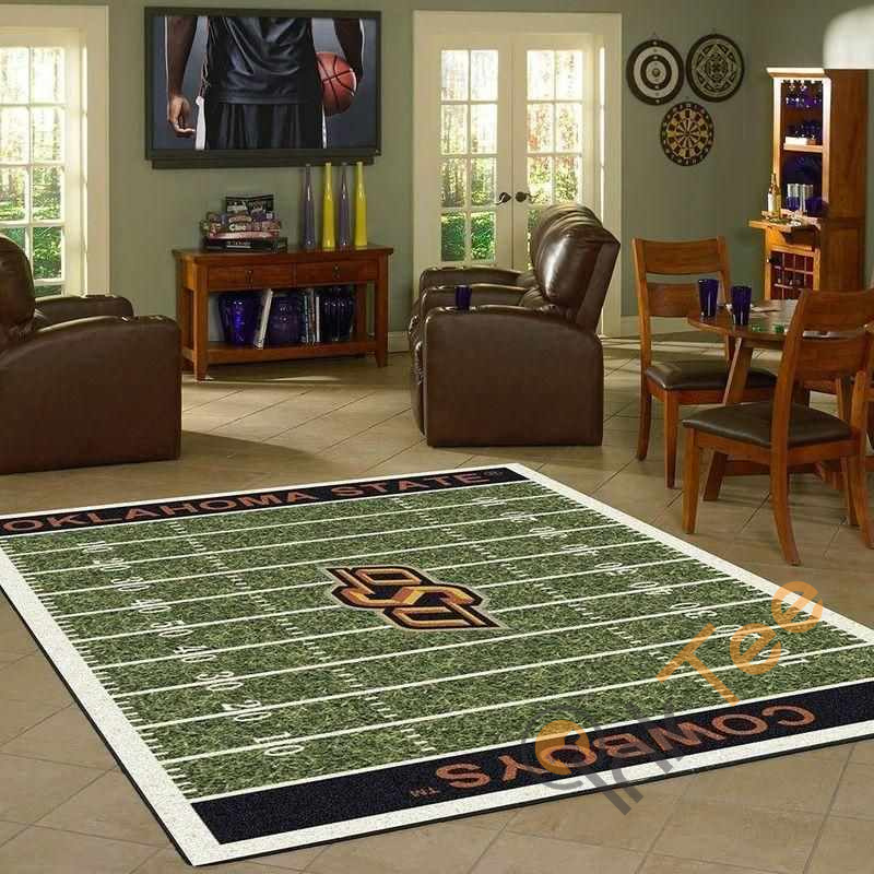 Oklahoma State Cowboys Home Field Area Rectangle Rug