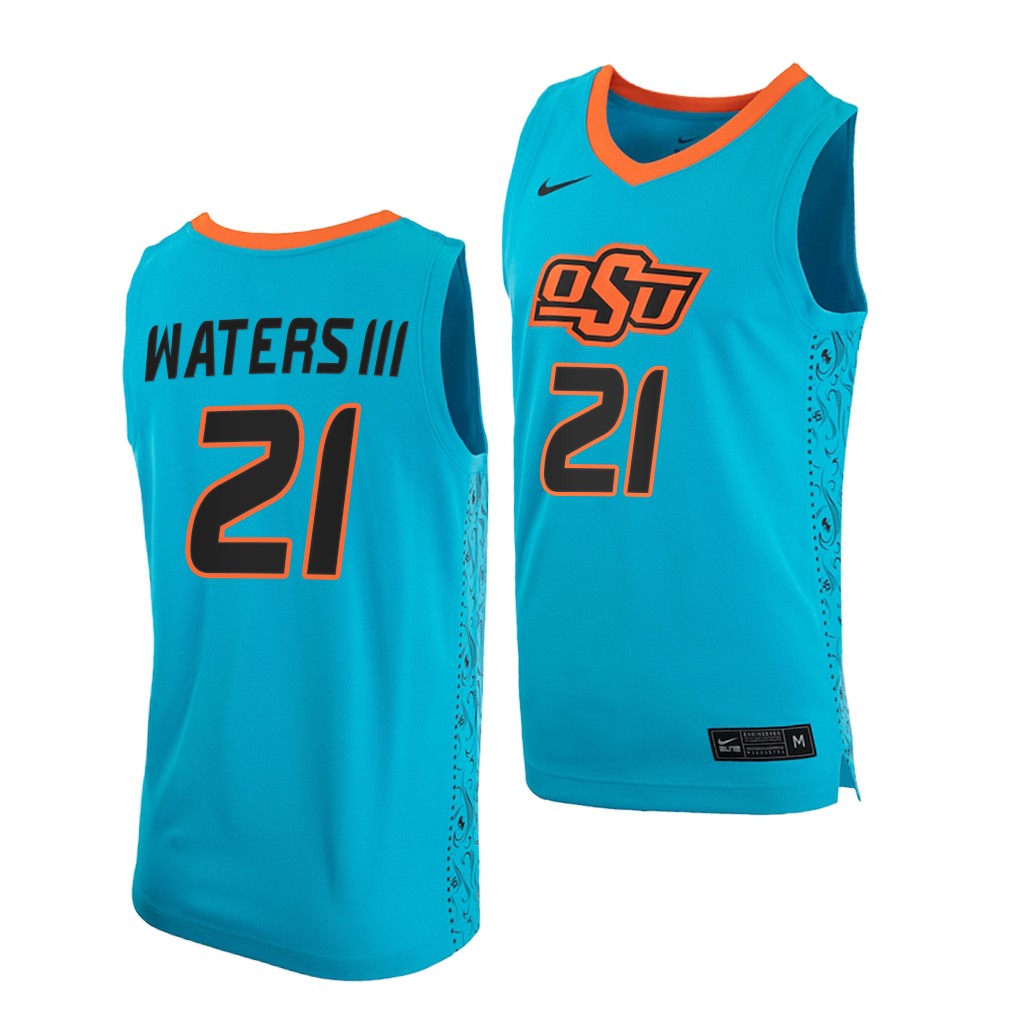 Oklahoma State Cowboys Lindy Waters III Blue College Jersey