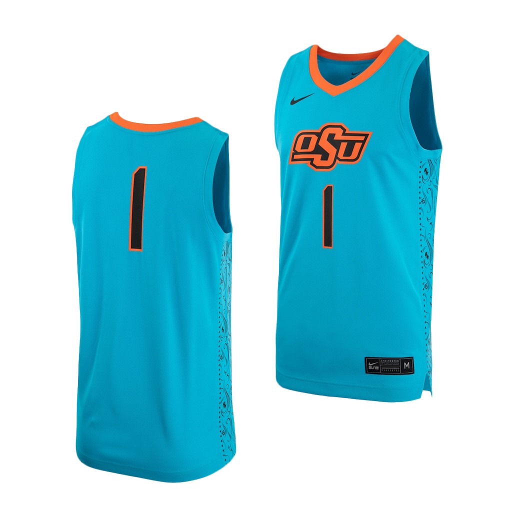 Oklahoma State Cowboys Turquoise Alternate Jersey