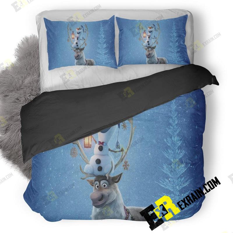 Olafs Frozen Adventure 3D Customized Duvet Cover Bedding Set