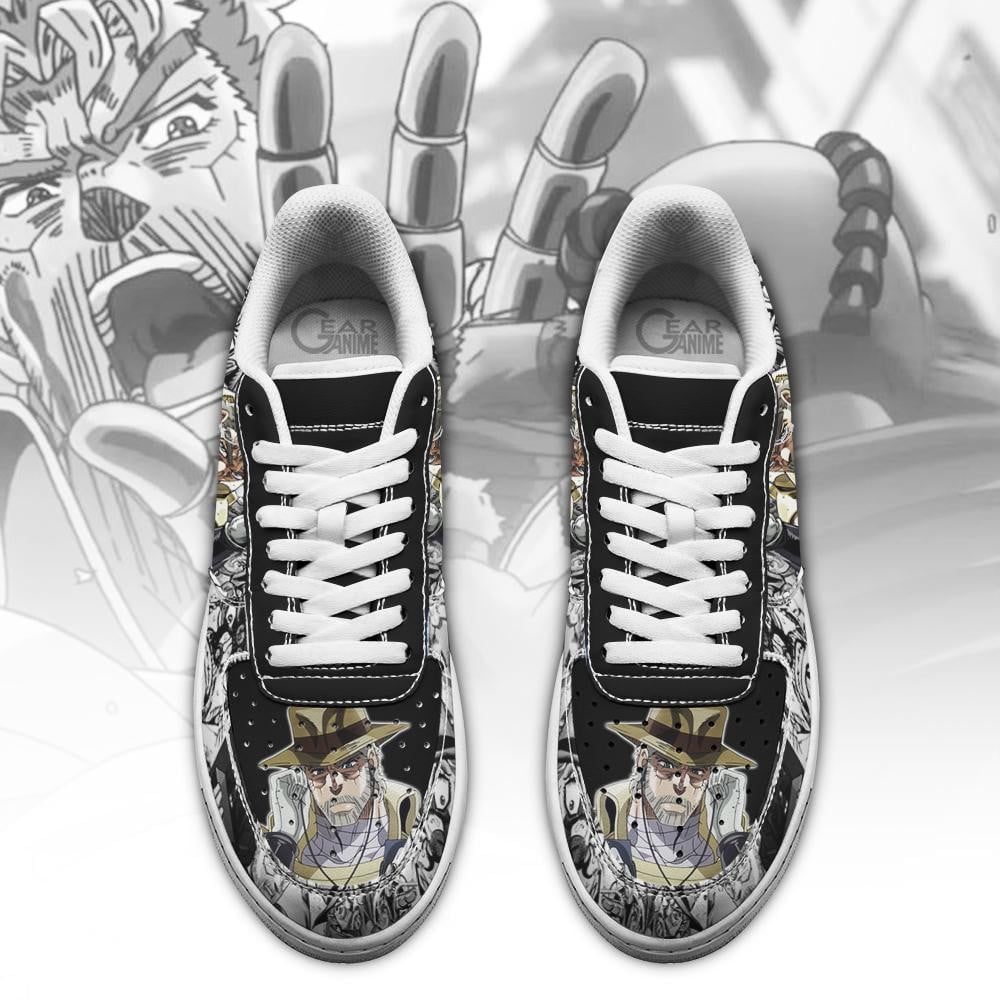 Old Joseph Joestar Air Sneakers Custom JoJo’s Bizarre Anime Shoes