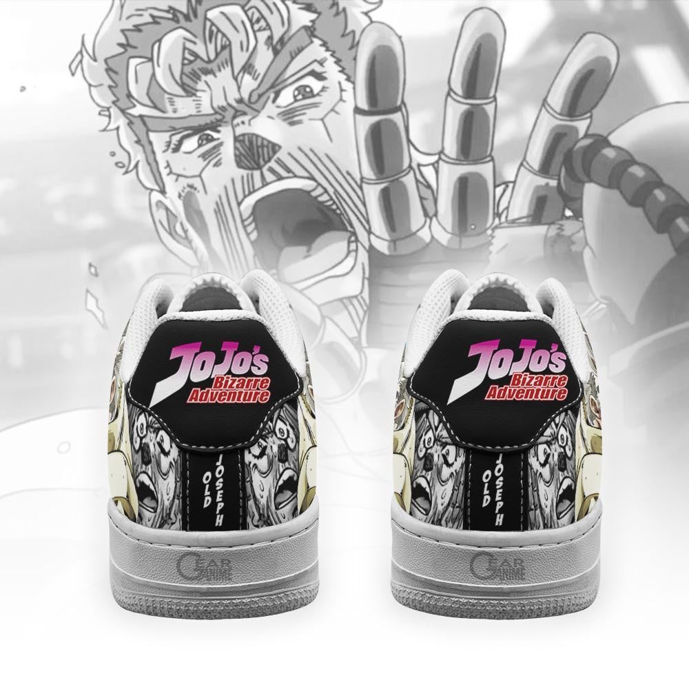 Old Joseph Joestar Air Sneakers Custom JoJo’s Bizarre Anime Shoes