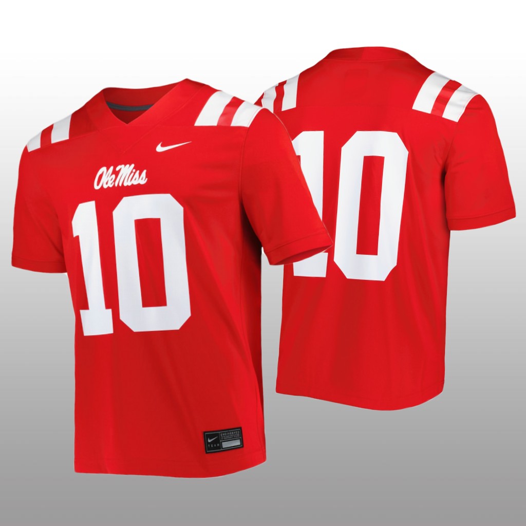 Ole Miss Rebels #10 Untouchable Red Jersey