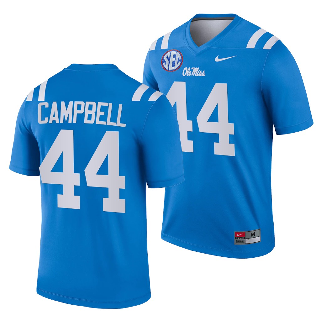 Ole Miss Rebels Chance Campbell 44 Blue 2021-22 College Legend Jersey Men