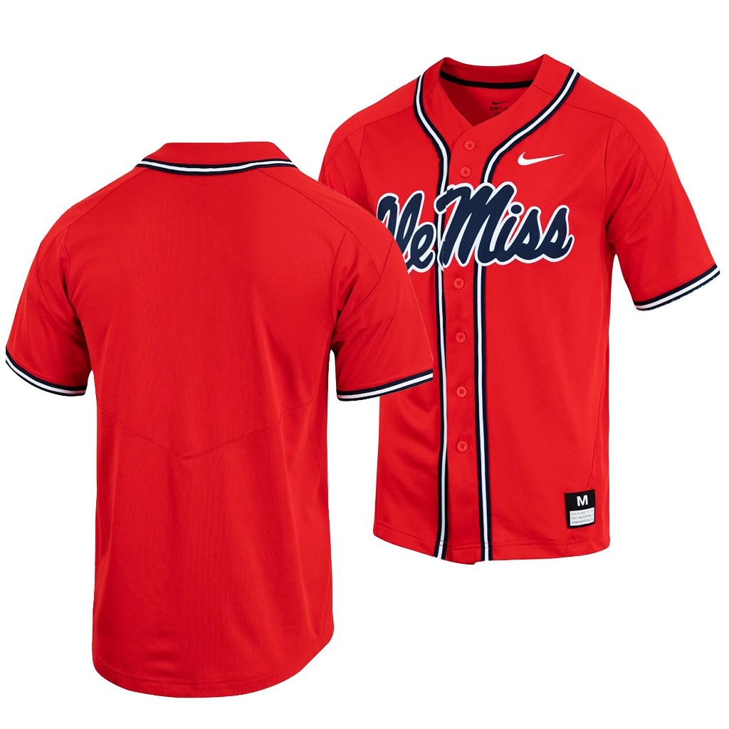 Ole Miss Rebels Red Custom Jersey College