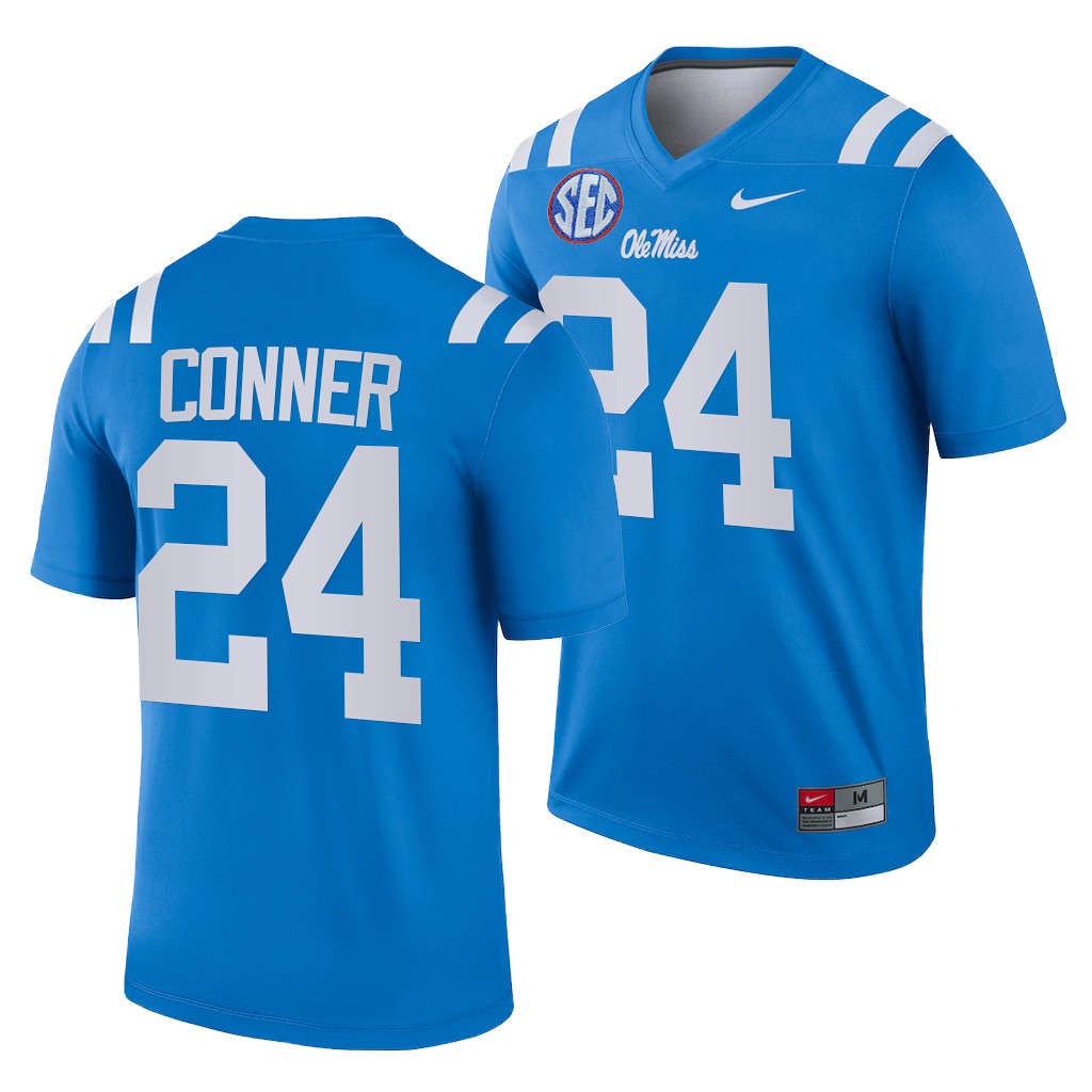 Ole Miss Rebels Snoop Conner 24 Blue 2021-22 College Legend Jersey Men