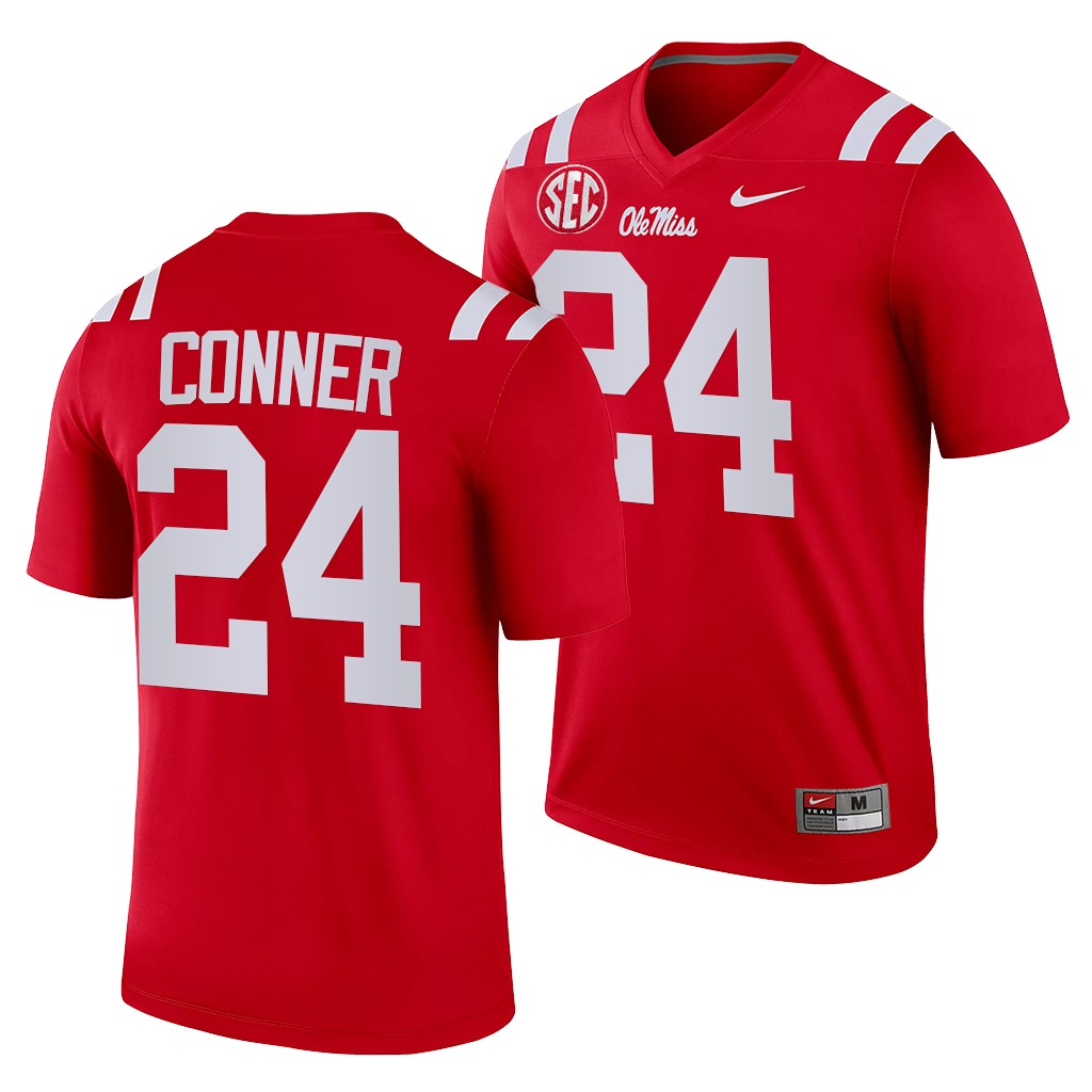 Ole Miss Rebels Snoop Conner 24 Red 2021-22 College Legend Jersey Men