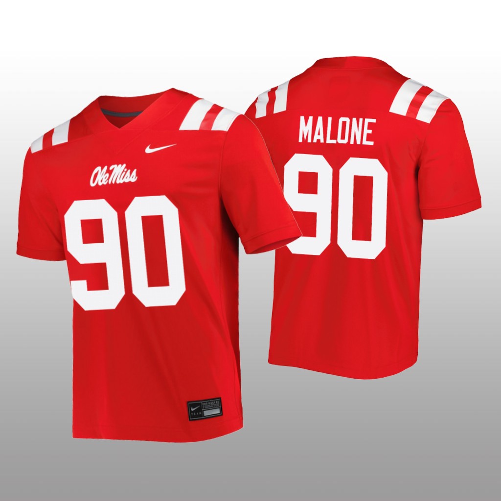 Ole Miss Rebels Tywone Malone Red Jersey Untouchable - Men's