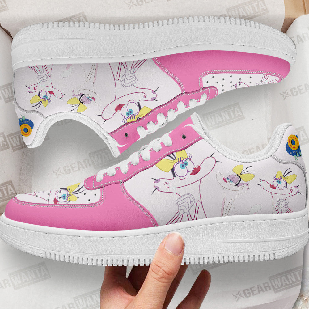 Olivia Oggy Air Sneakers Custom Oggy and the Cockroaches Cartoon Shoes