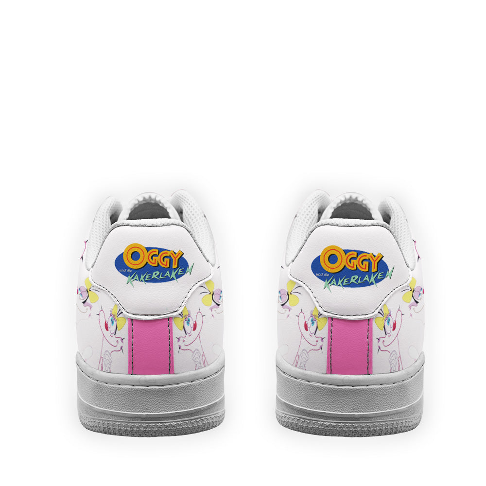 Olivia Oggy Air Sneakers Custom Oggy and the Cockroaches Cartoon Shoes