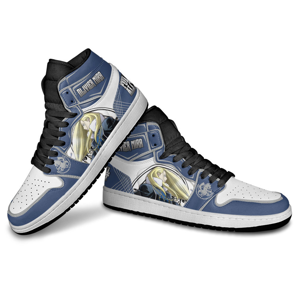 Olivier Mira Armstrong JD1s Sneakers Fullmetal Alchemist Anime Shoes, Air Jordan Hightop