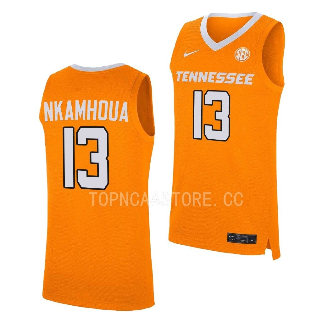 Olivier Nkamhoua Tennessee Volunteers #13 Orange Jersey 2022-23