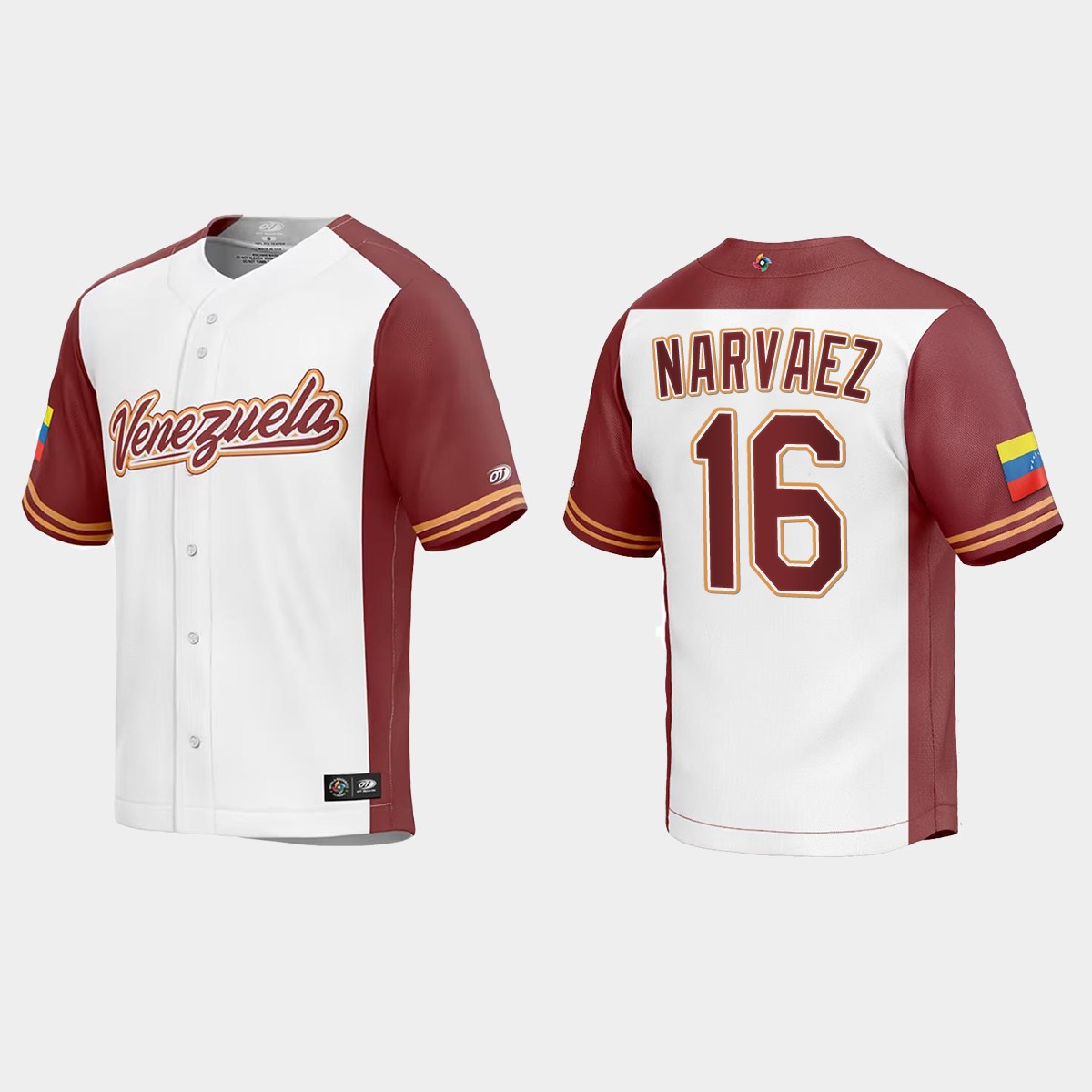 Omar Narvaez Venezuela 2023 World Classic Jersey - White