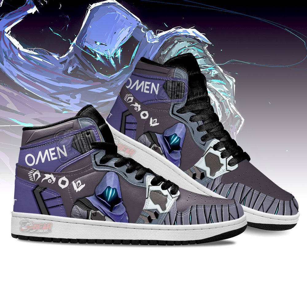 Omen Valorant Agent JD Sneakers Shoes For Gamer, Air Jordan Hightop