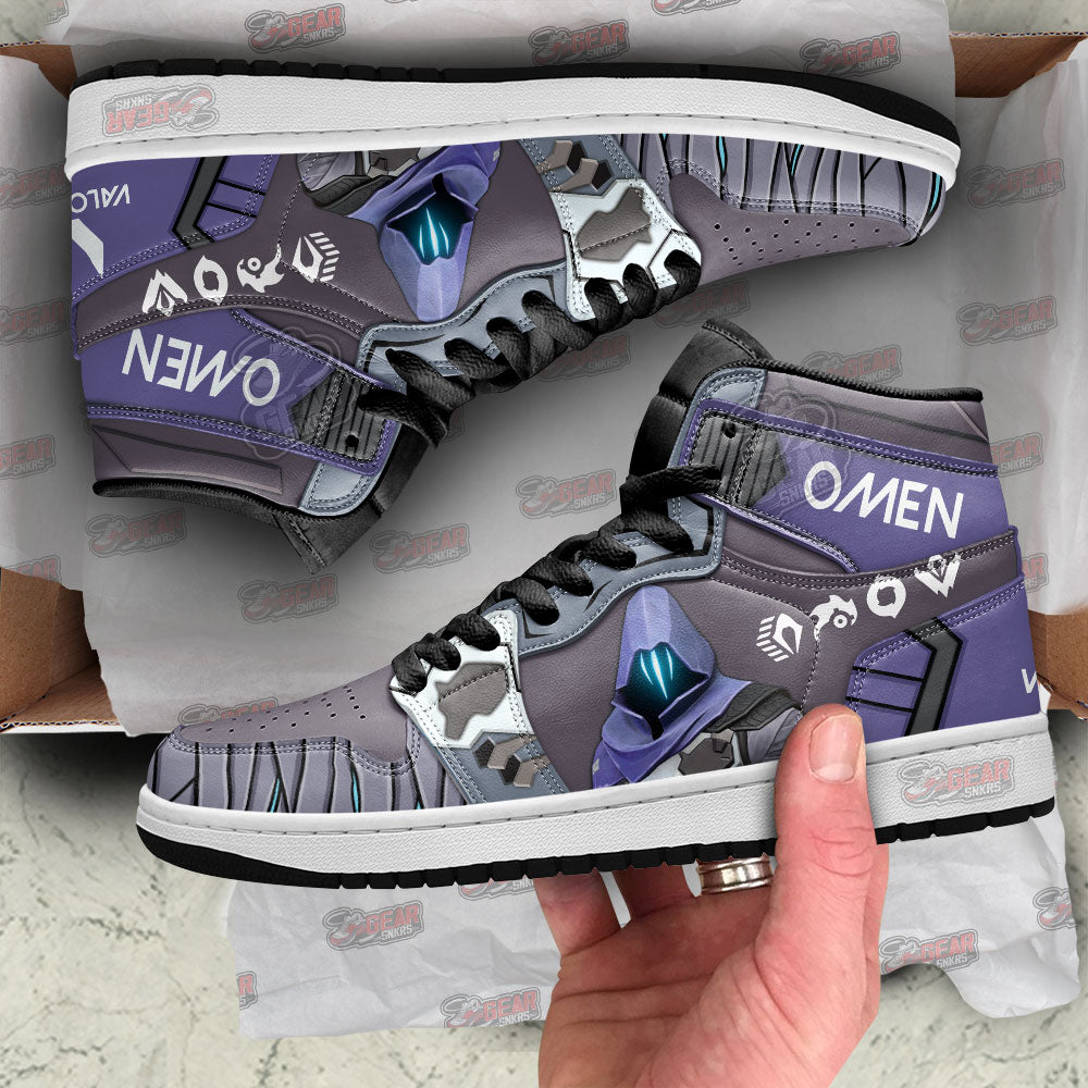 Omen Valorant Agent JD Sneakers Shoes For Gamer, Air Jordan Hightop
