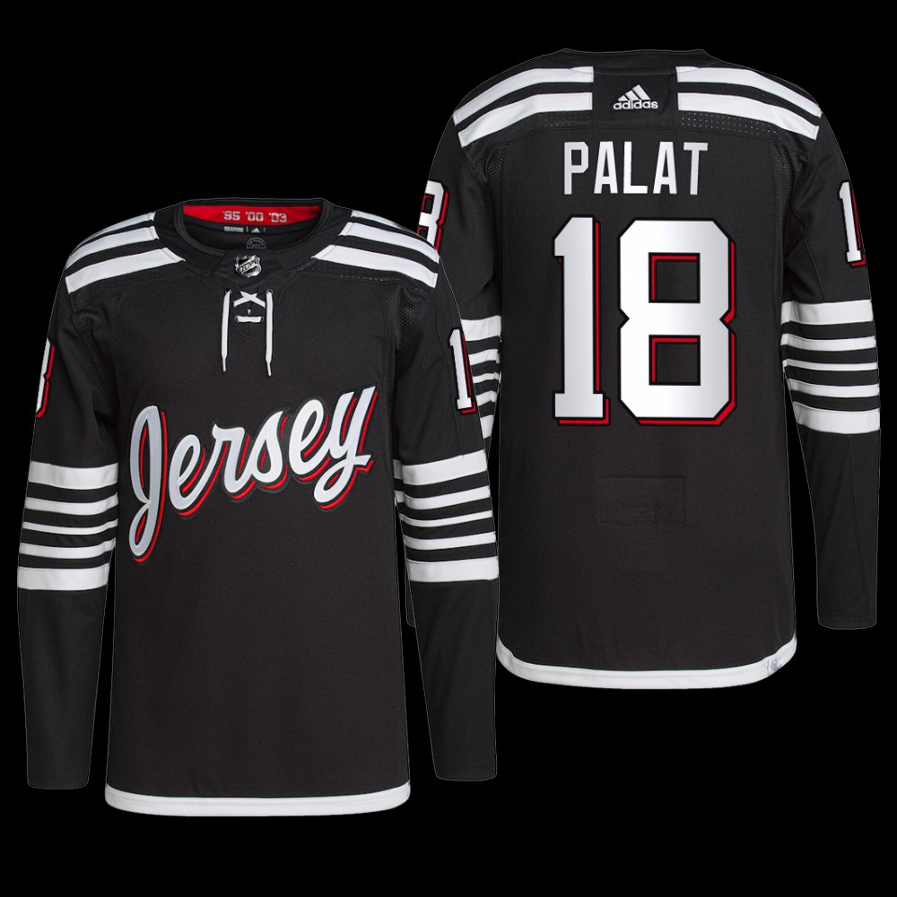 Ondrej Palat New Jersey Devils Primegreen Jersey 2022 Black #18 Alternate Uniform