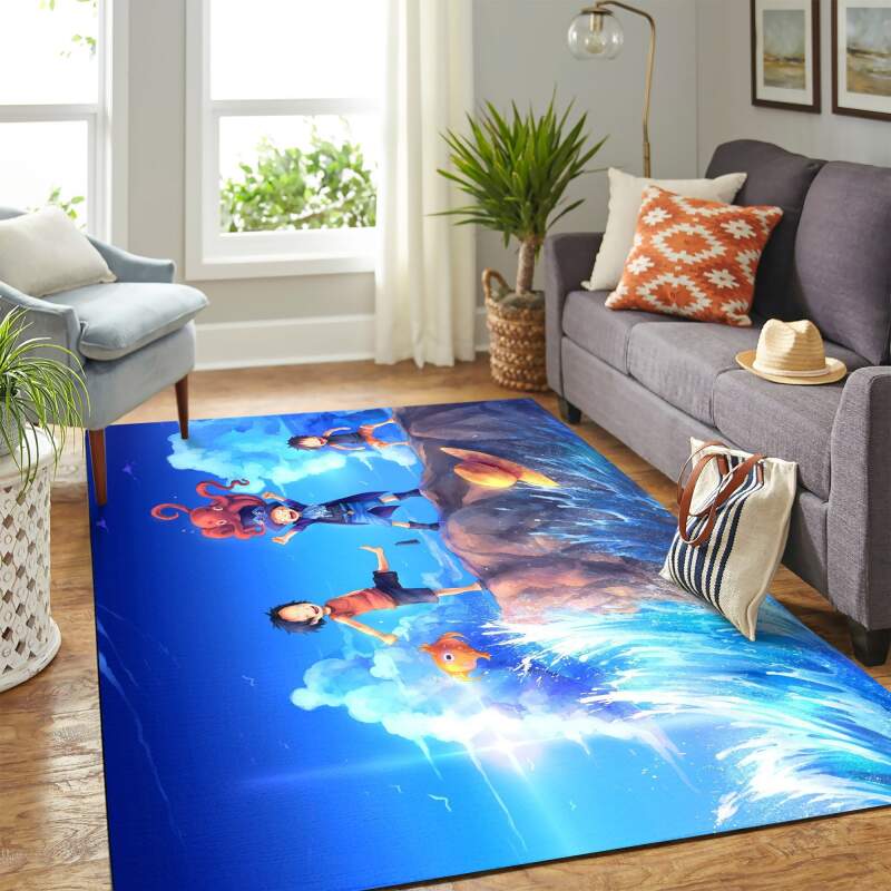 One Peace Kid Art Carpet Floor Area Rectangle Rug