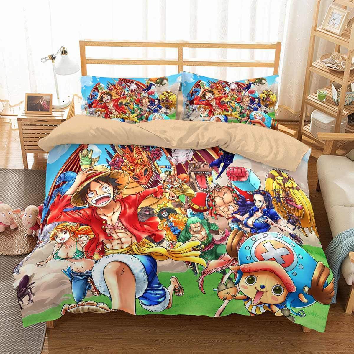 One Piece 3D Customized Duvet Cover Bedding Set
