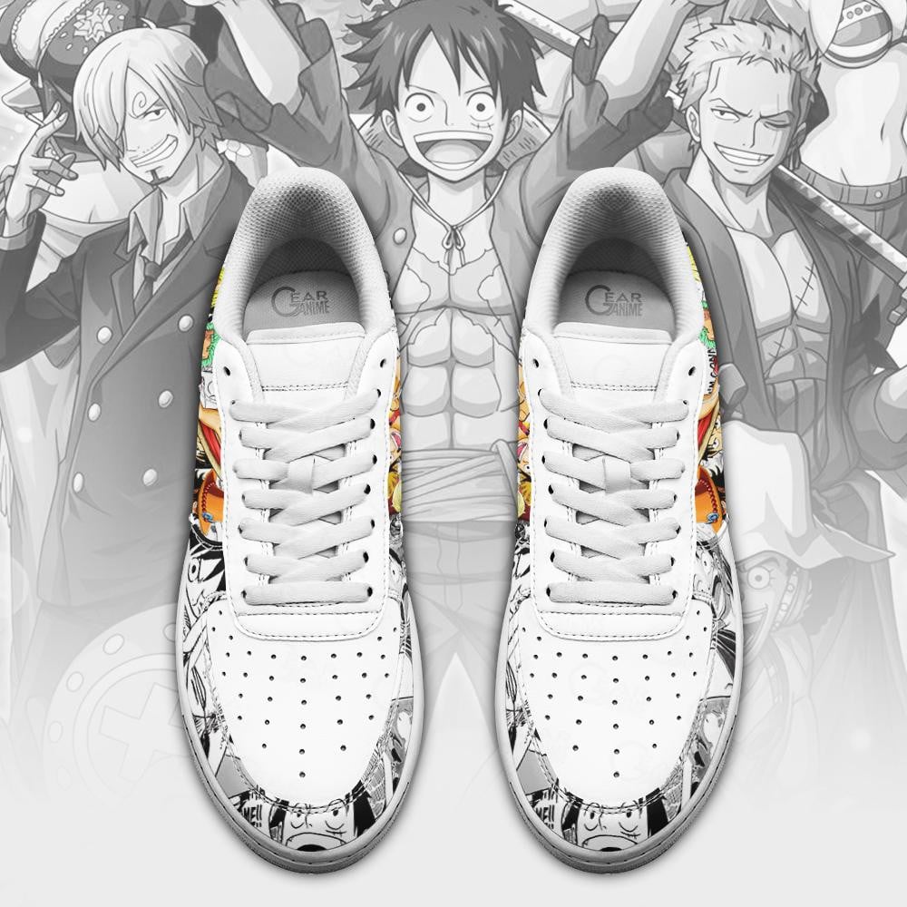 One Piece Air Sneakers Mixed Manga Style Anime Shoes