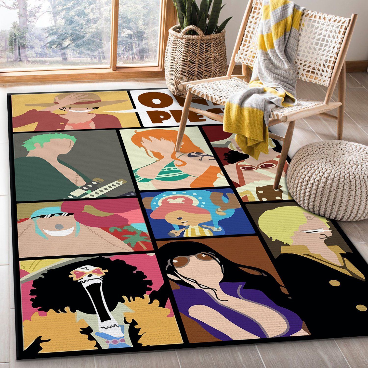 One Piece Anime Rectangle Rug – Custom Size And Printing