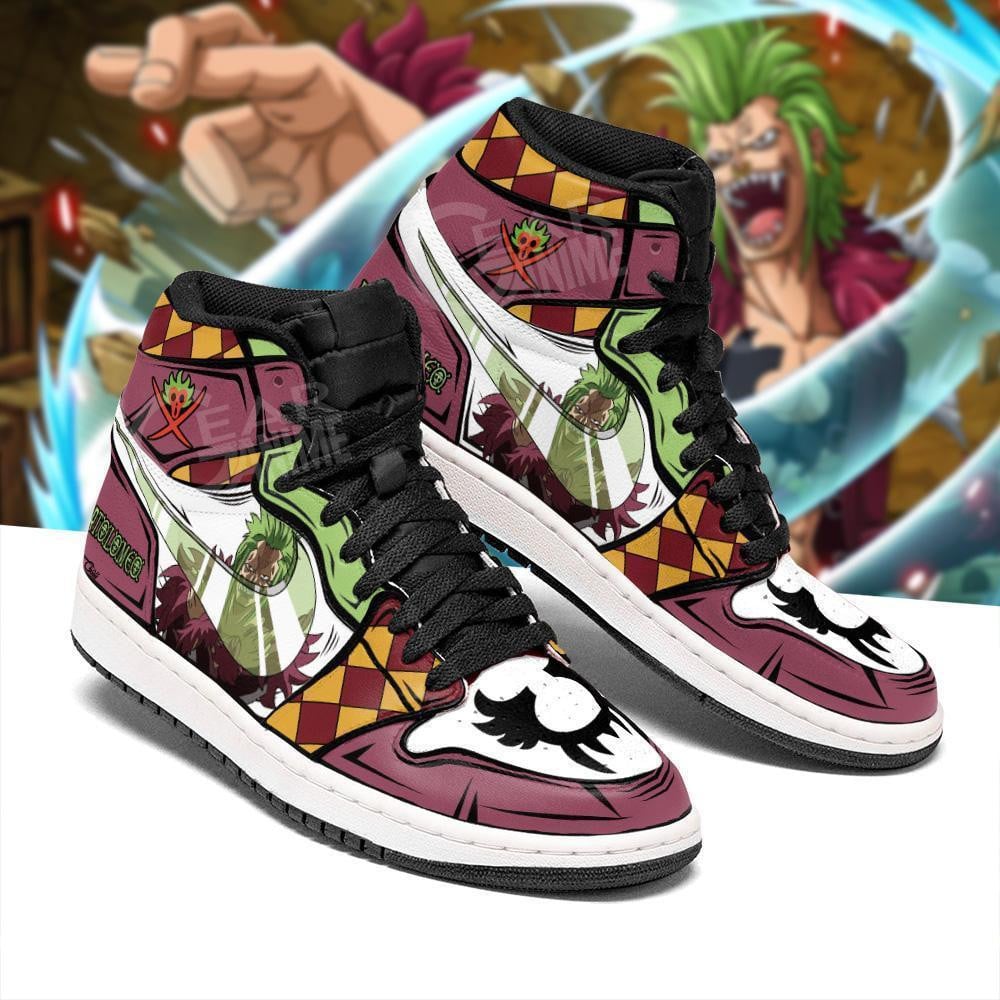 One Piece Bartolomeo JD1s Sneakers Bari Bari No Mi Anime Shoes, Air Jordan Hightop