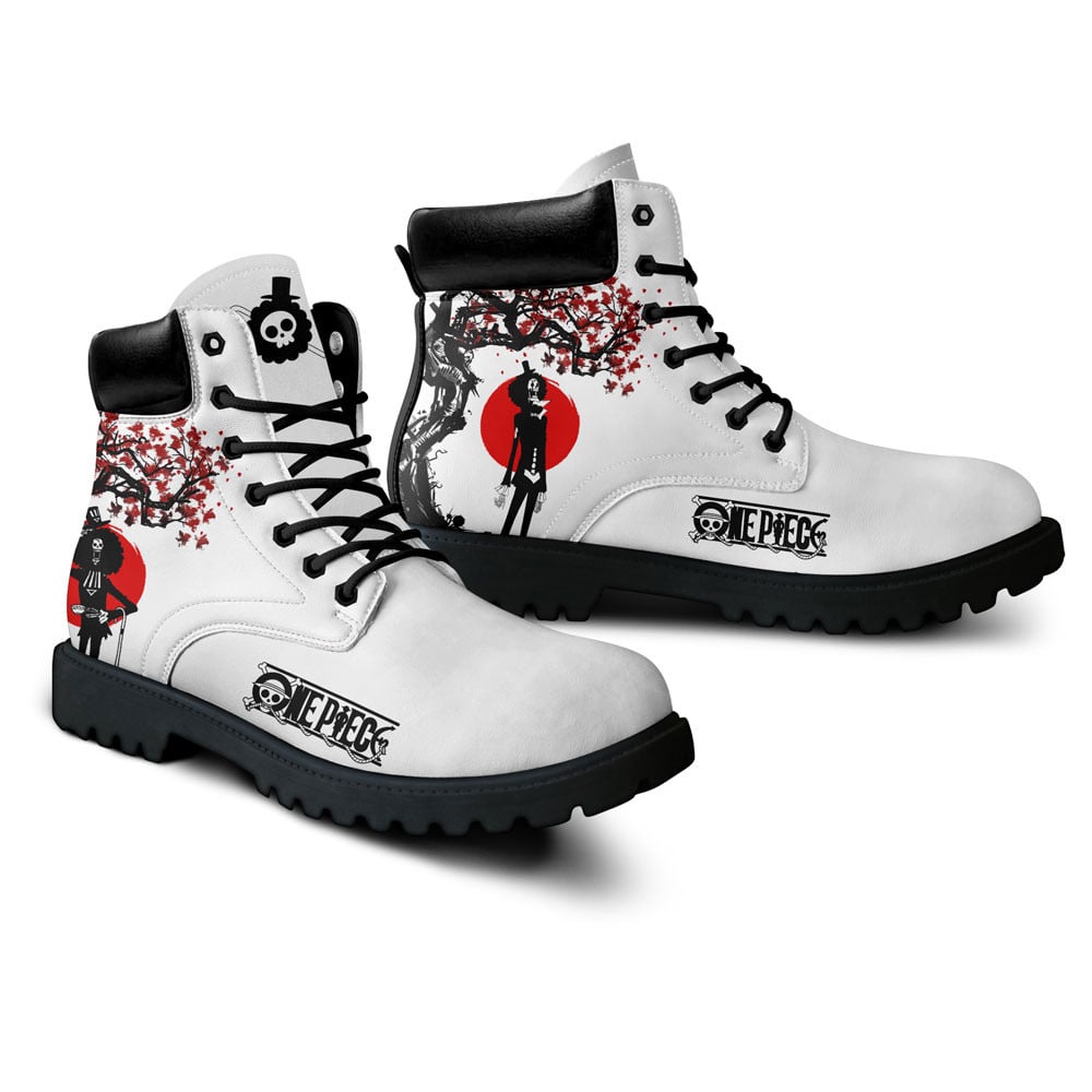 One Piece Brook Boots Anime Custom Shoes Japan Style