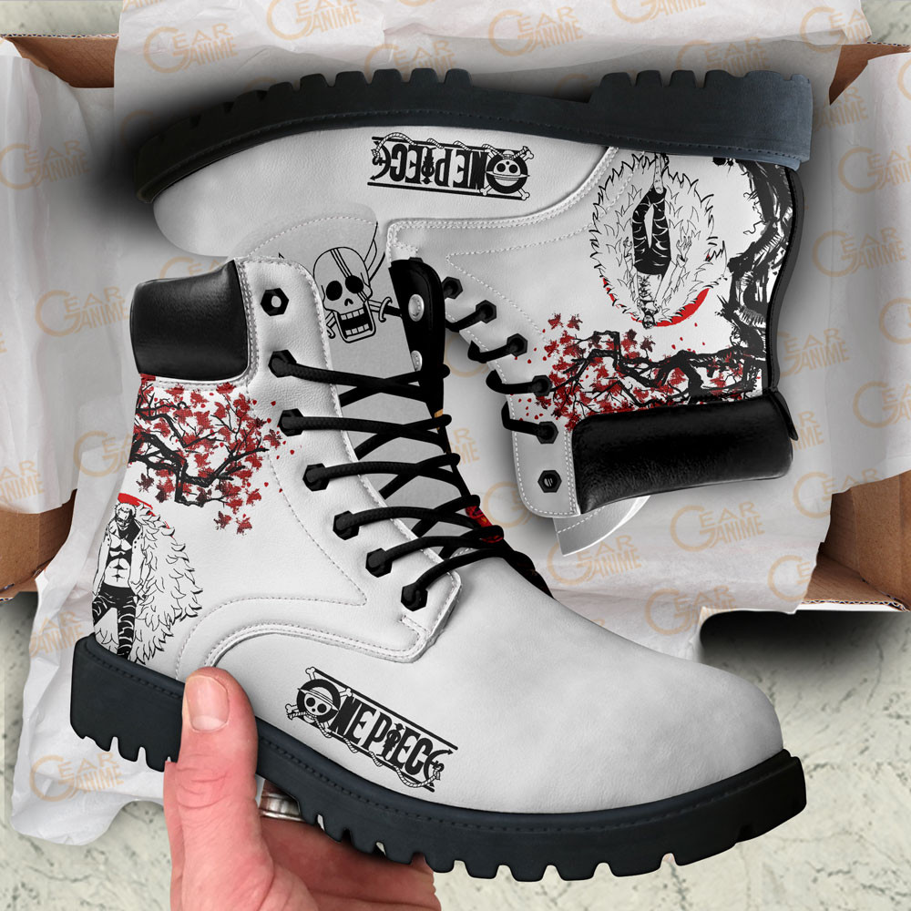 One Piece Donquixote Doflamingo Boots Anime Custom Shoes Japan Style