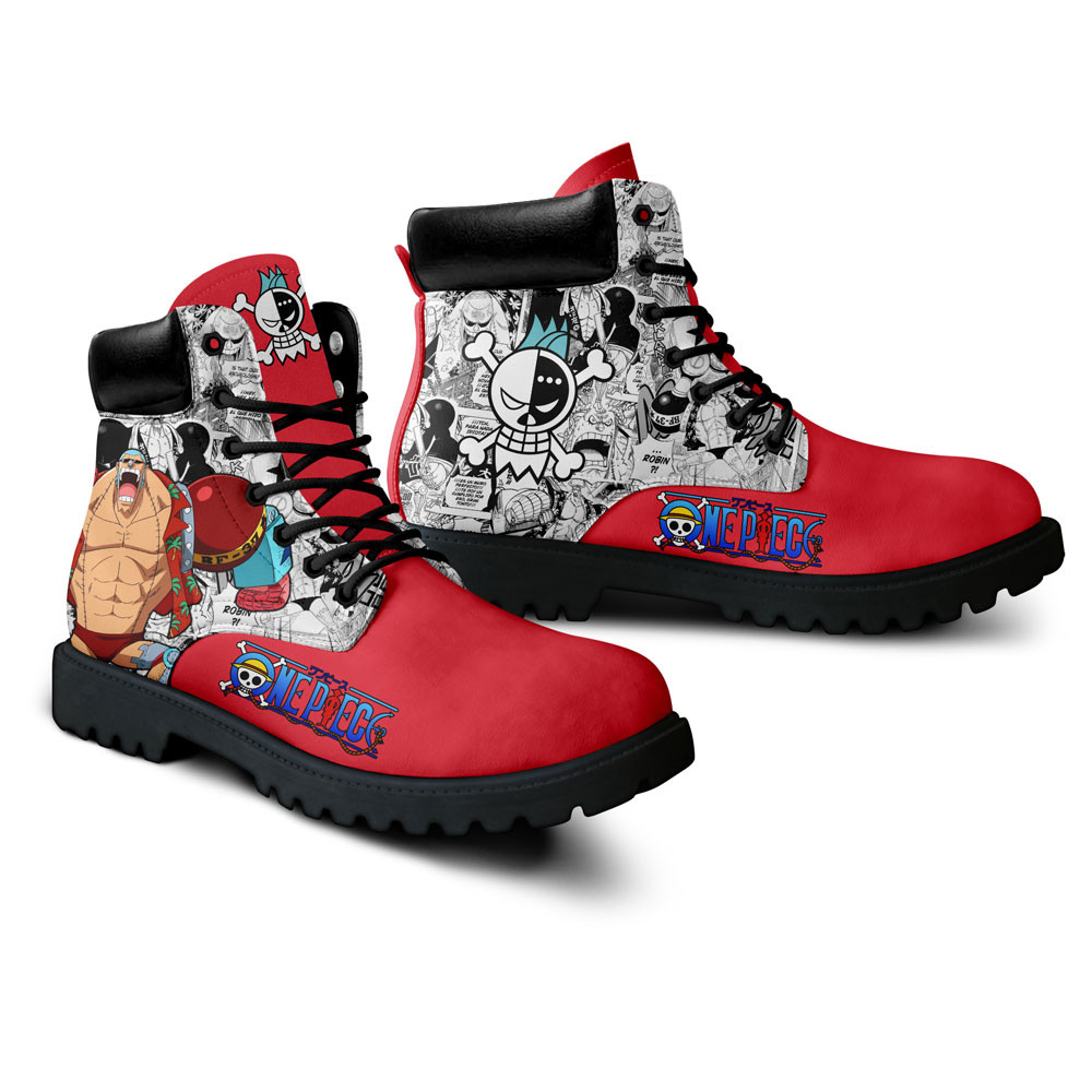One Piece Franky Boots Manga Anime Custom Shoes