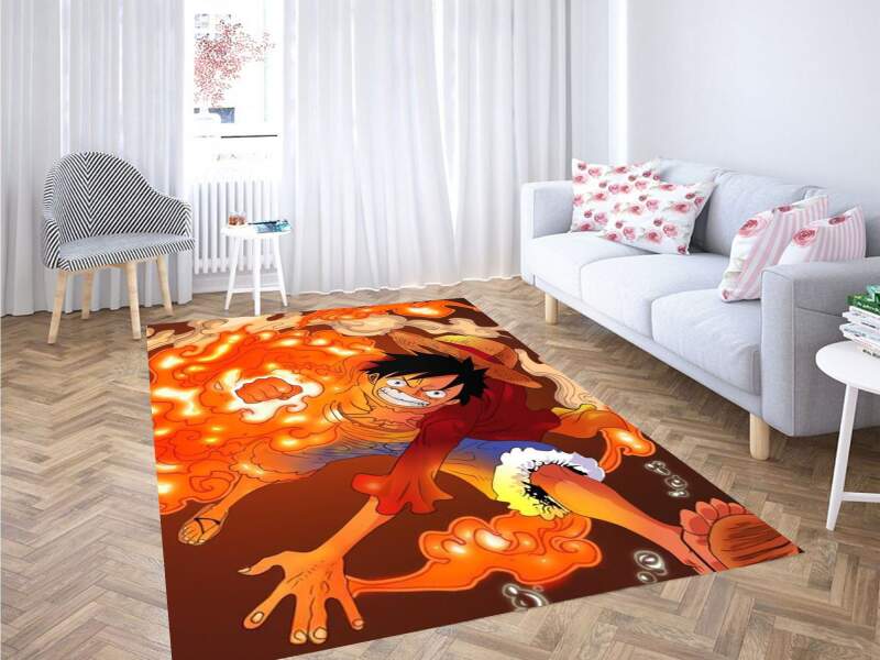 One Piece Gomu Gomu No Red Hawk Carpet Rectangle Rug