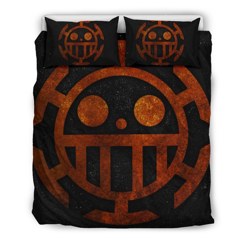 One Piece Heart Jolly Roger Duvet Cover Bedding Set
