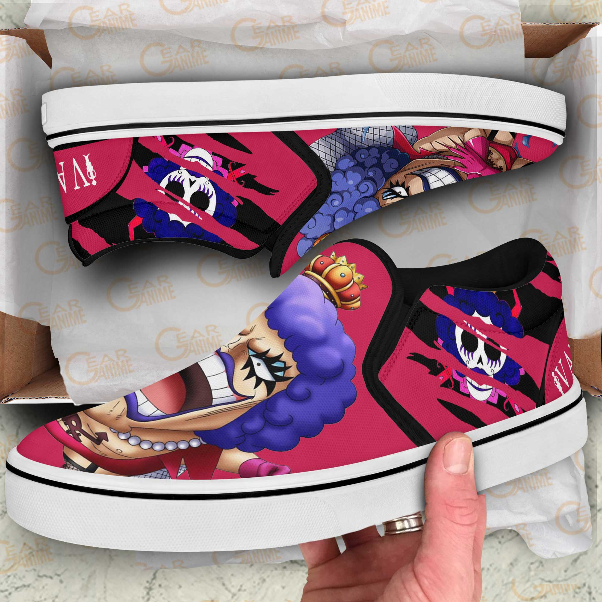 One Piece Ivankov Slip-On Shoes Canvas Custom Anime Shoes