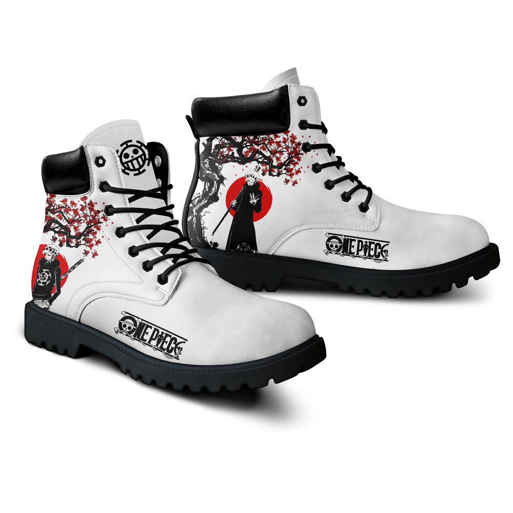 One Piece Law Boots Anime Custom Shoes Japan Style