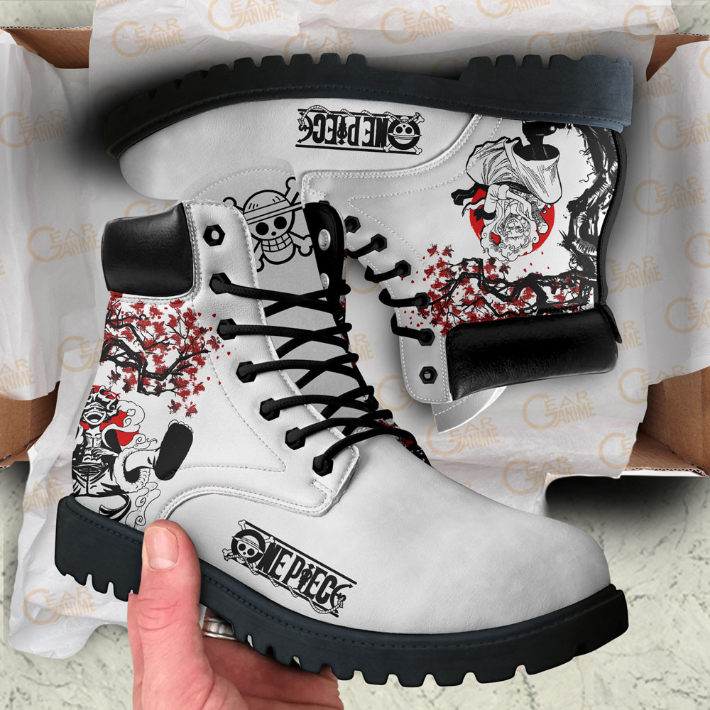One Piece Luffy Gear 5 Boots Anime Custom Shoes Japan Style