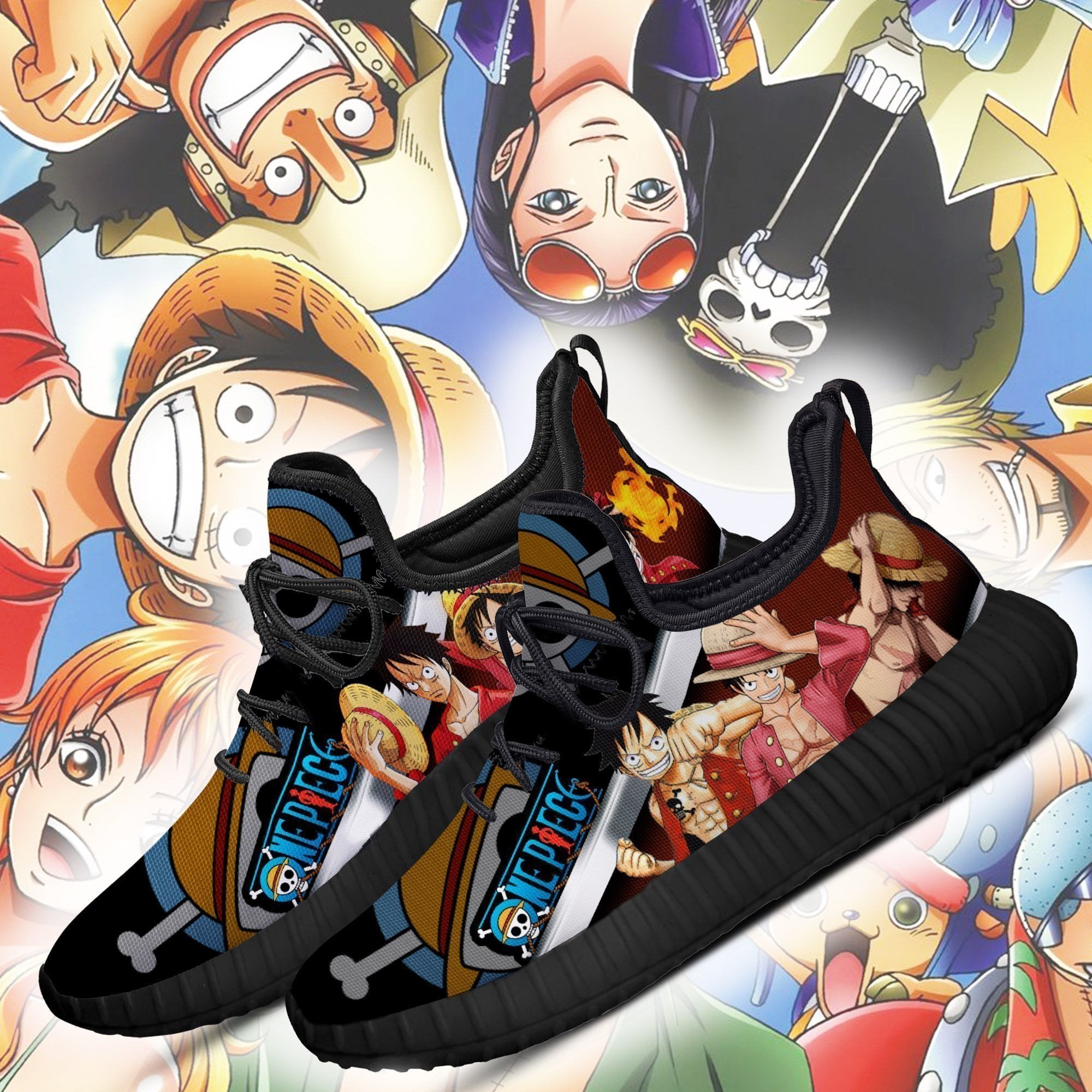 One Piece Luffy Reze Shoes One Piece Anime Shoes Fan Gift Idea