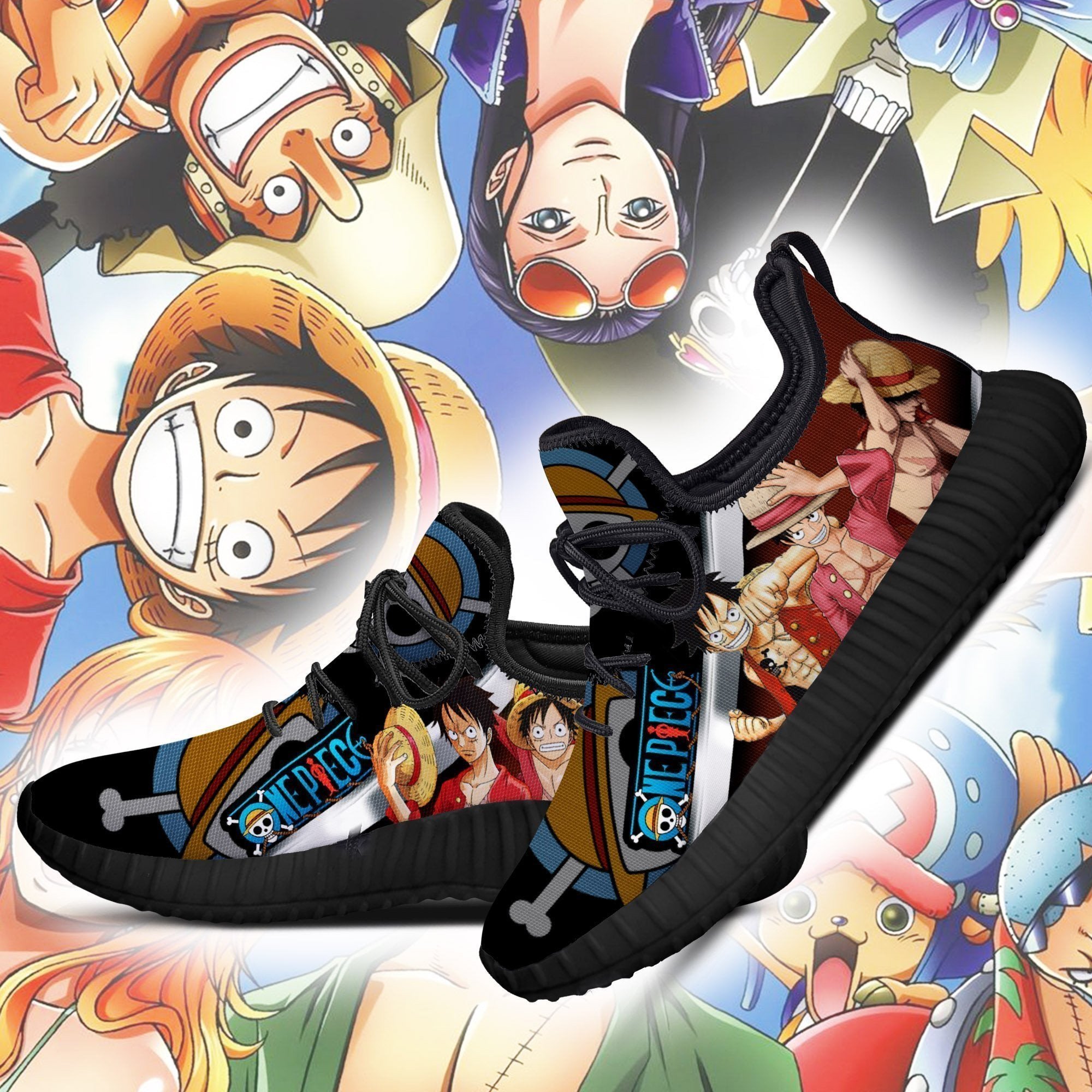 One Piece Luffy Reze Shoes One Piece Anime Shoes Fan Gift Idea