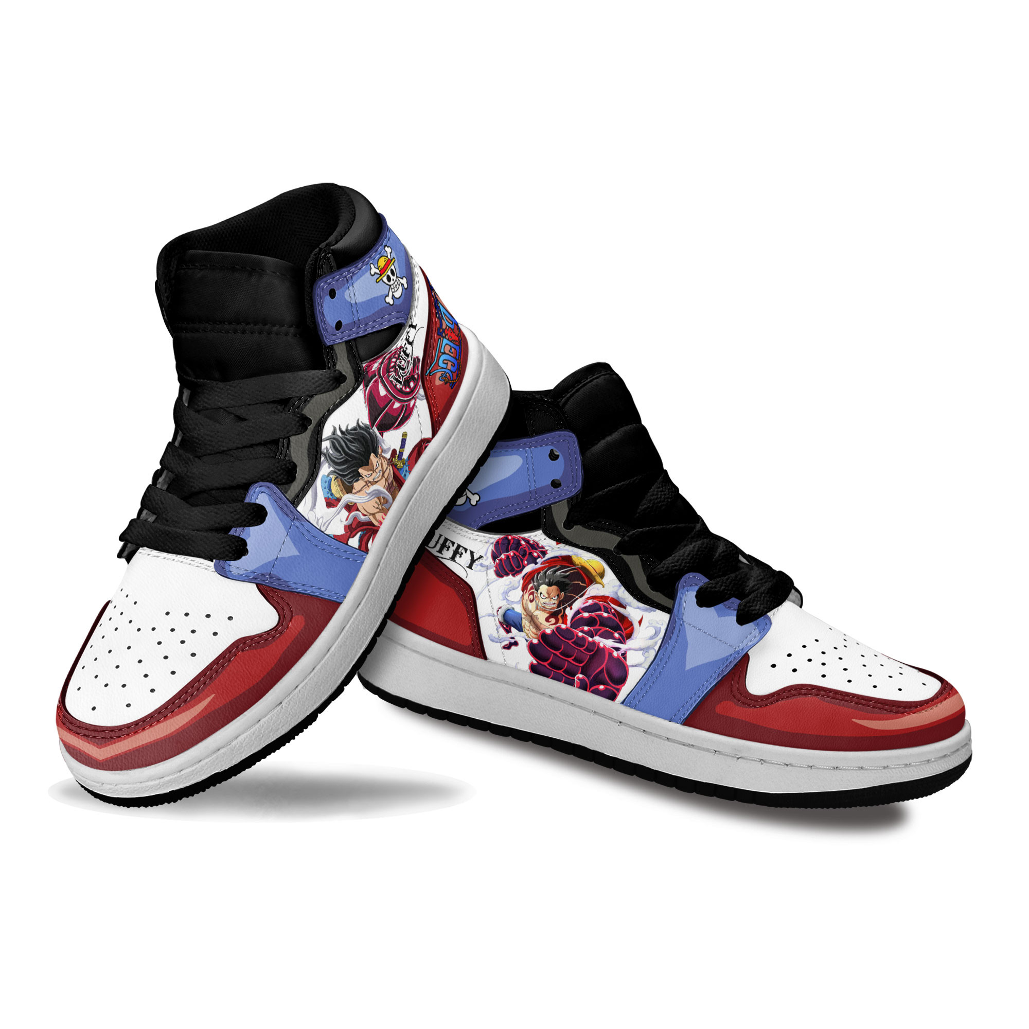 One Piece Luffy Snakeman Gear Fourth Custom Anime Shoes For Kids